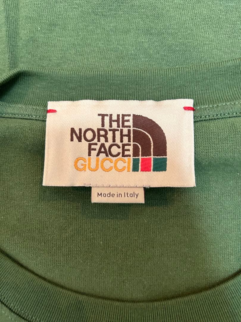 GUCCI × THE NORTH FACE コラボ Tシャツ グリーン