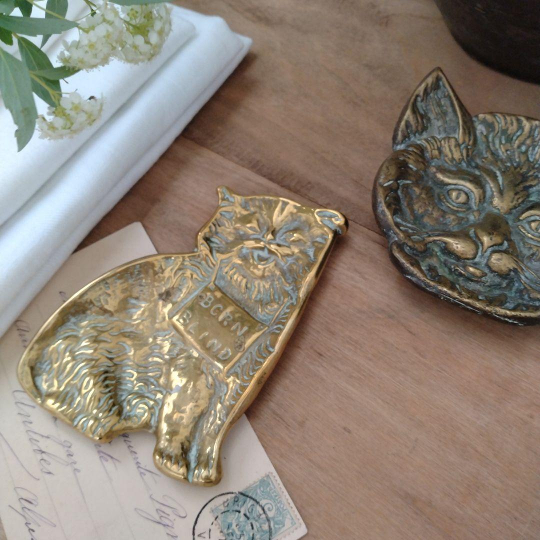 【E】猫小皿/アスティエ・ブロカント/フランスアンティーク・ネコトレイ