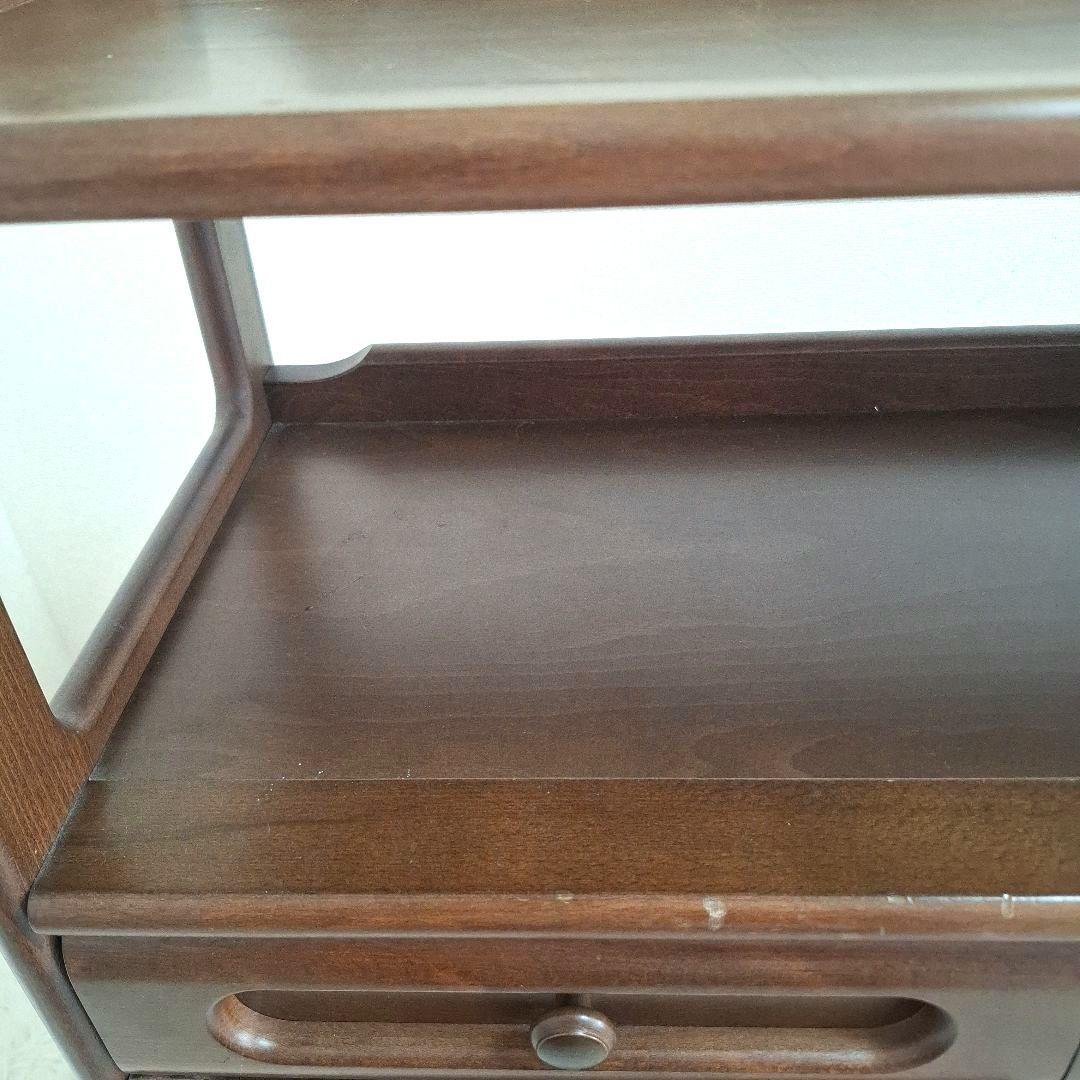 【送料無料】karimoku カリモク オールドカリモク 電話台 ファックス台