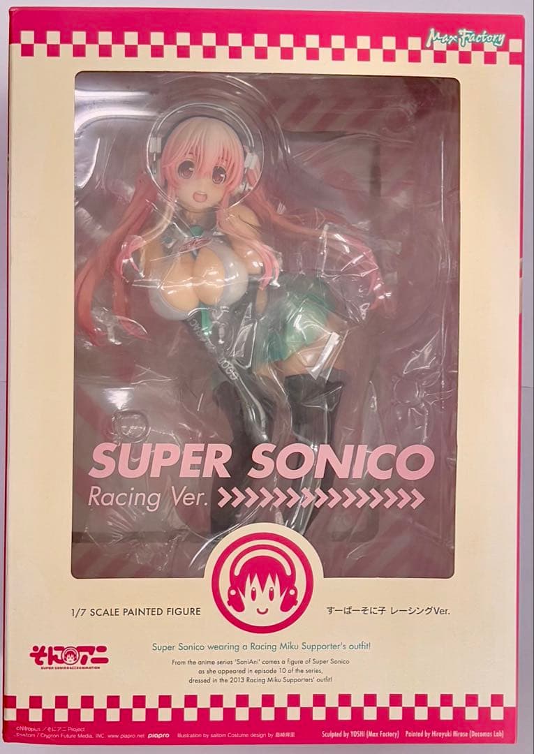 開封品 Super Sonico Racing Ver. 1/7スケール そに子