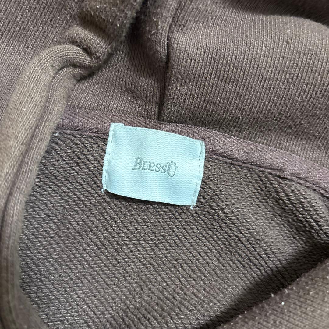 BlessÜ ブレスユー ブラウン フード付きパーカー