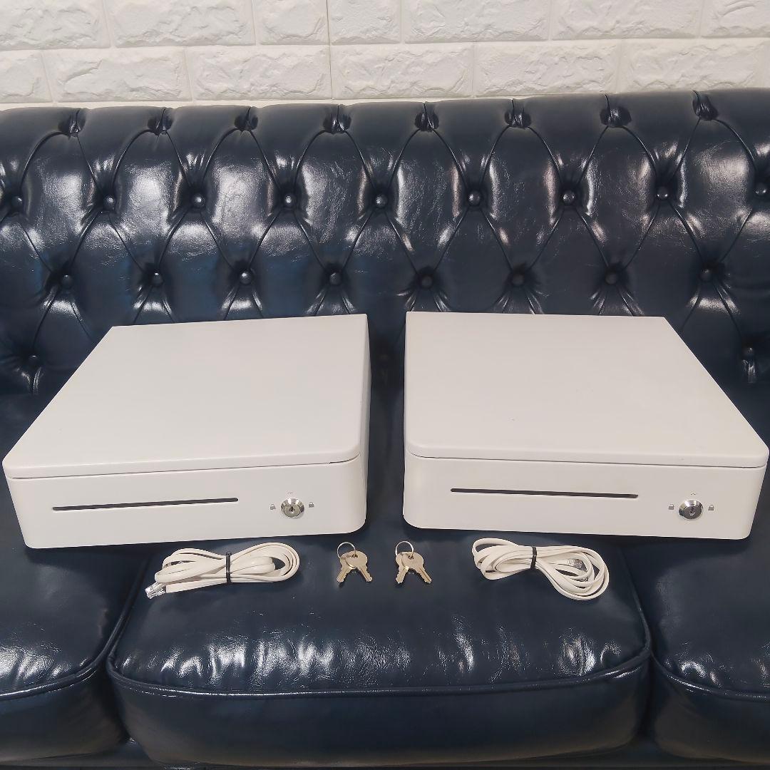 スター精密 モジュラーキャッシュドロア MJD36M-WT 2台セット 鍵付き