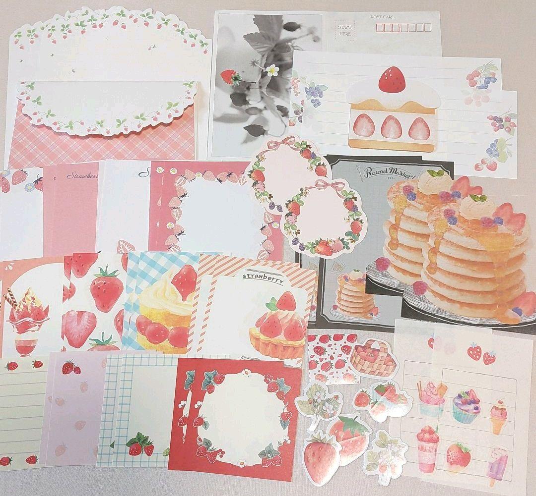 【おすそ分け】苺いっぱいセット　手帳デコ