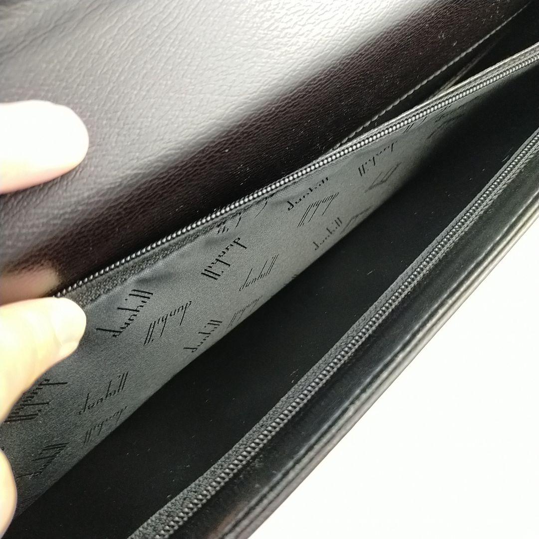 ✨️極美品✨　dunhill　ビジネスバッグ　黒　レザー　ロゴ