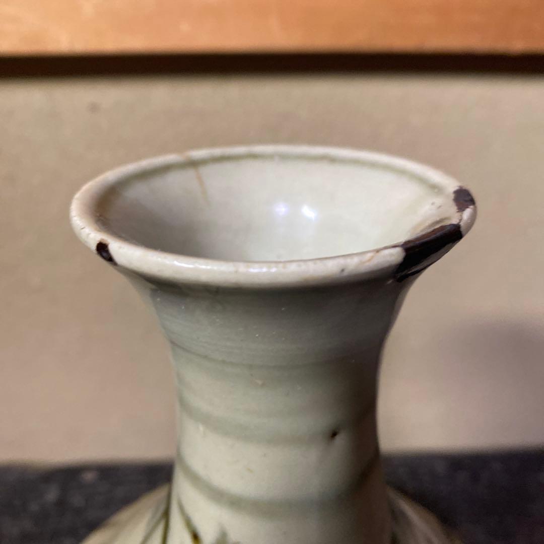 中国古玩　染付徳利17cm12cm