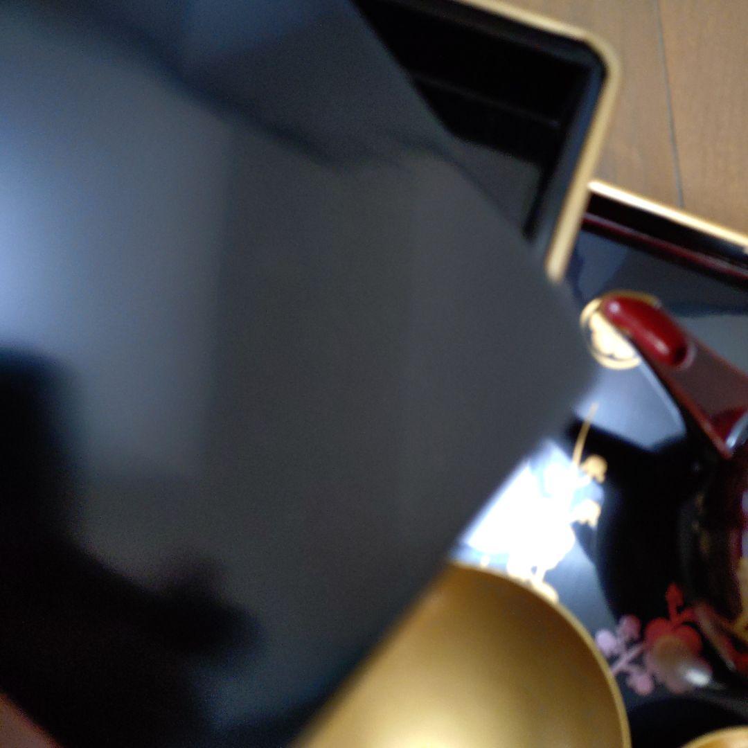 会津塗　御屠蘇器セット　(菊華堂製)美品　 紙箱入