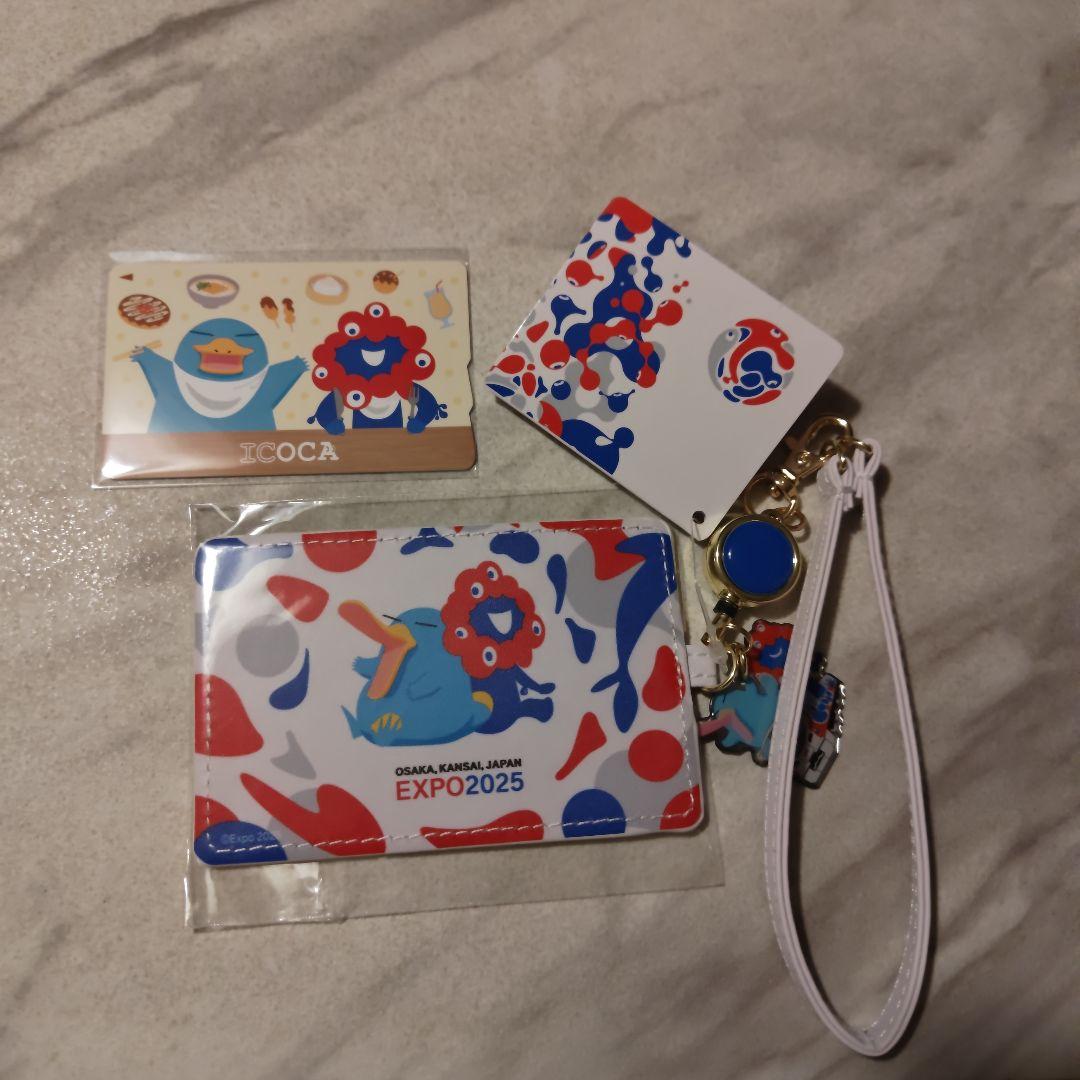 万博限定　ICOCA　合皮パスケース　イコちゃん　ミャクミャク　EXPO2025