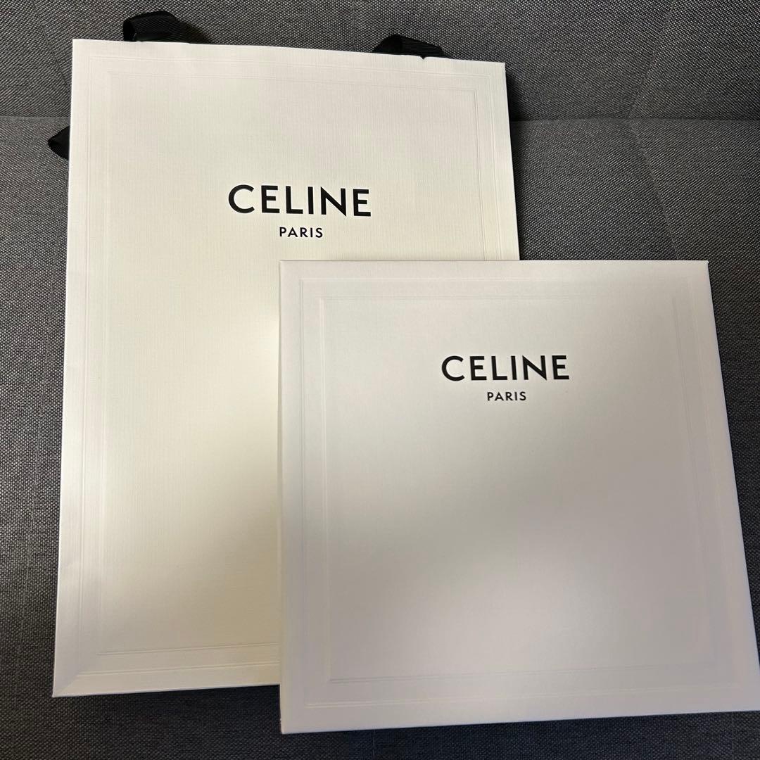 【美品】CELINE ヘアバンド ゴールド / タン