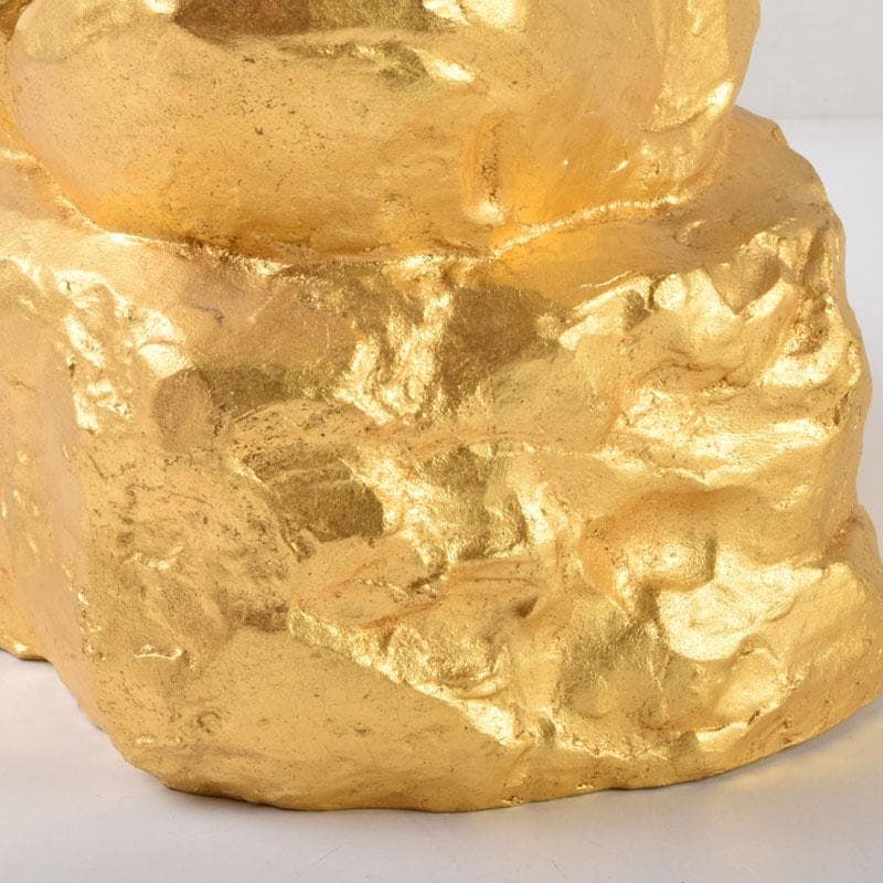 北村治禧作　古銅鍍金　福寿恵比寿像　限定130/400　共箱　M　8589A