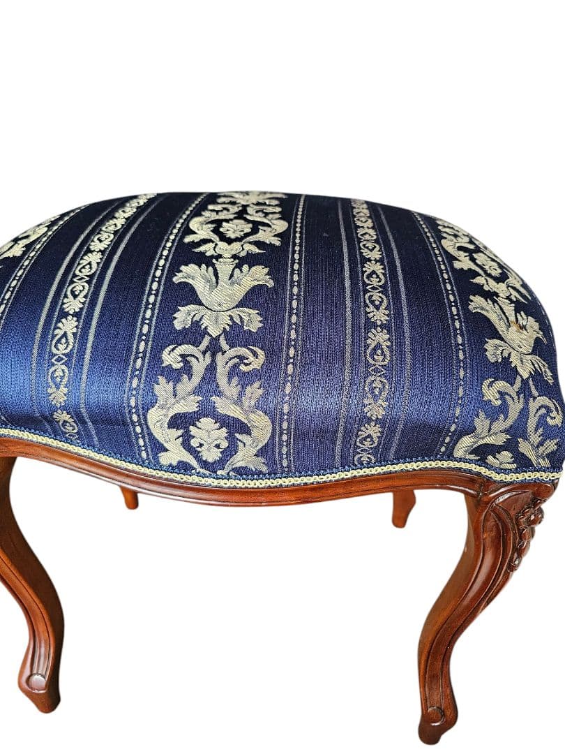 猫脚 アンティーク オットマン チェア スツール 姫家具 ロココ調