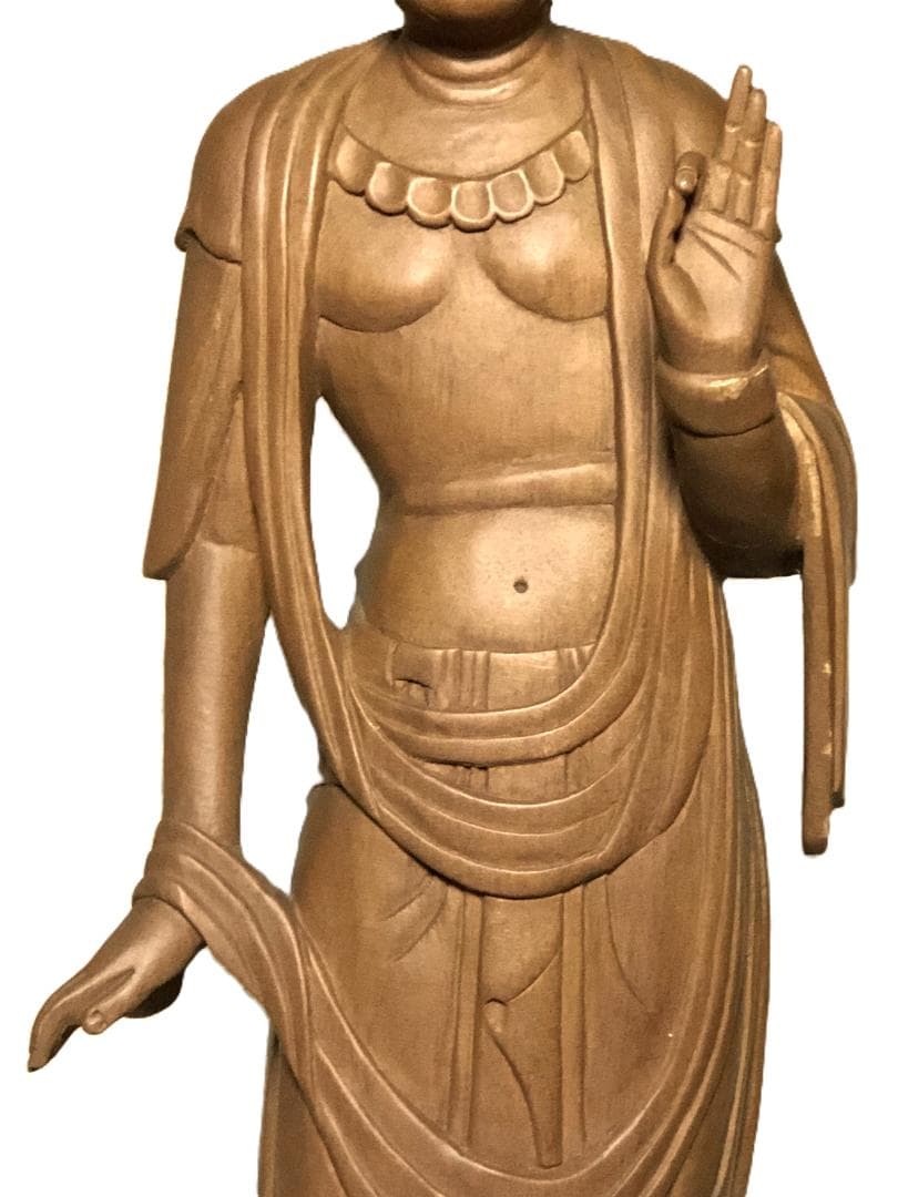 【 春山作 聖観音菩薩立像 】　一木造　高さ64ｃｍ