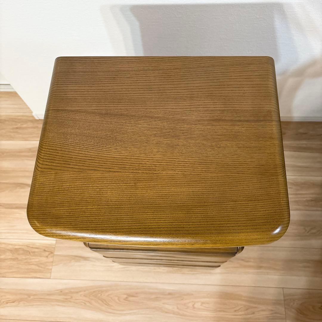 ✨極美品✨ カリモク 電話台 キャビネット コンセント付き 4段引出し 送料無料