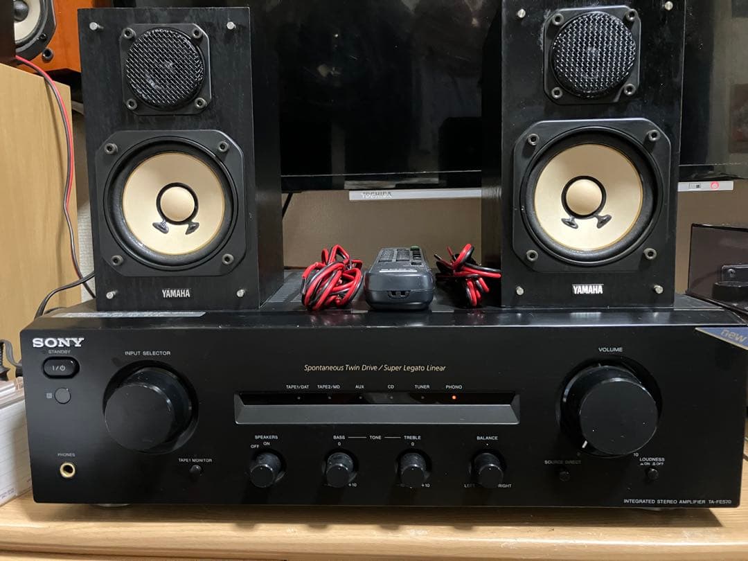 【動作品】SONY TA-FE570 プリメインアンプ／スピーカー・セット