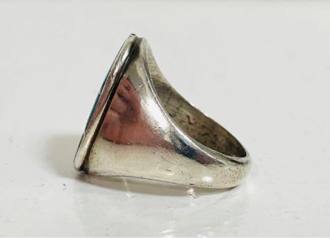 ZUNI/ズニ　リング　インレイ　ターコイズ　スターリングシルバー