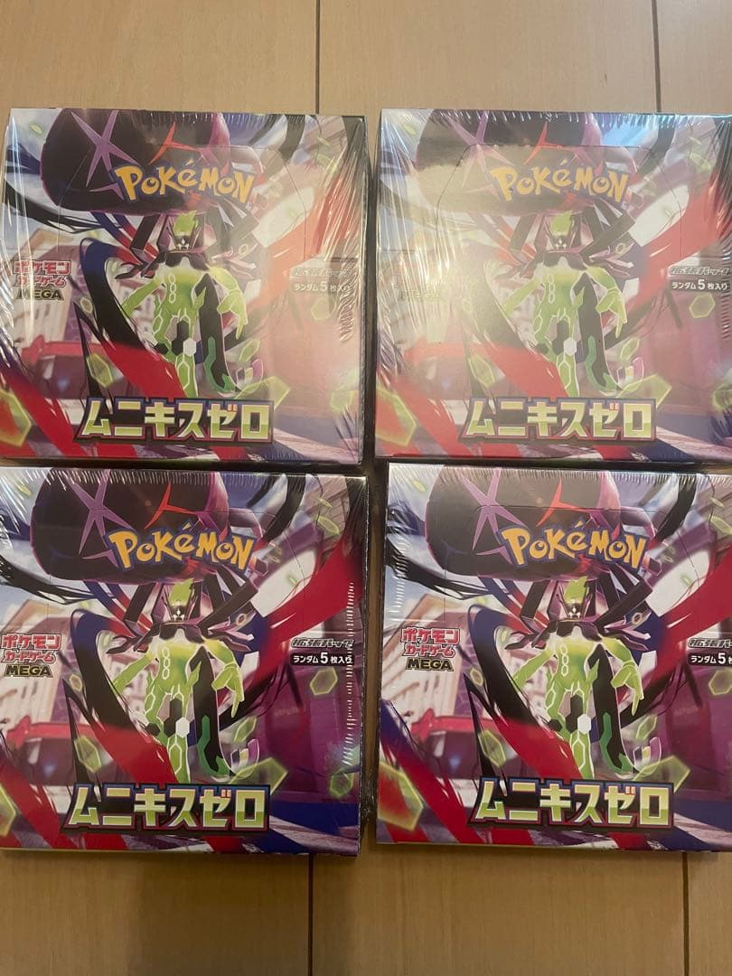 【新品未開封】ポケモンカード ムニキスゼロ BOX×4（シュリンク付き）