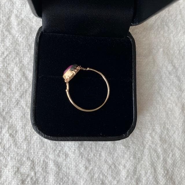 9万◆新品◆ミャカレジュエリー ピンクサファイア10Kリングアッシュペーフランス