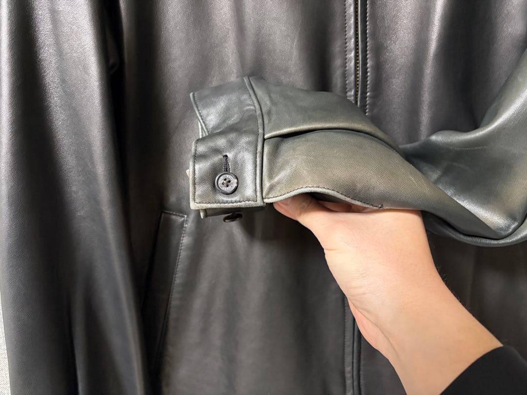 OLD Polo by Ralph Lauren ブラックレザージャケット LL