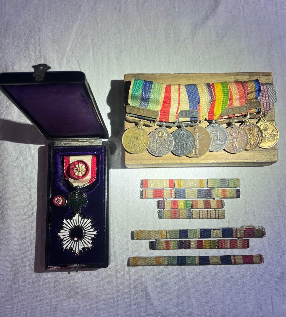 勲四等旭日小綬　メダルバー　略綬板