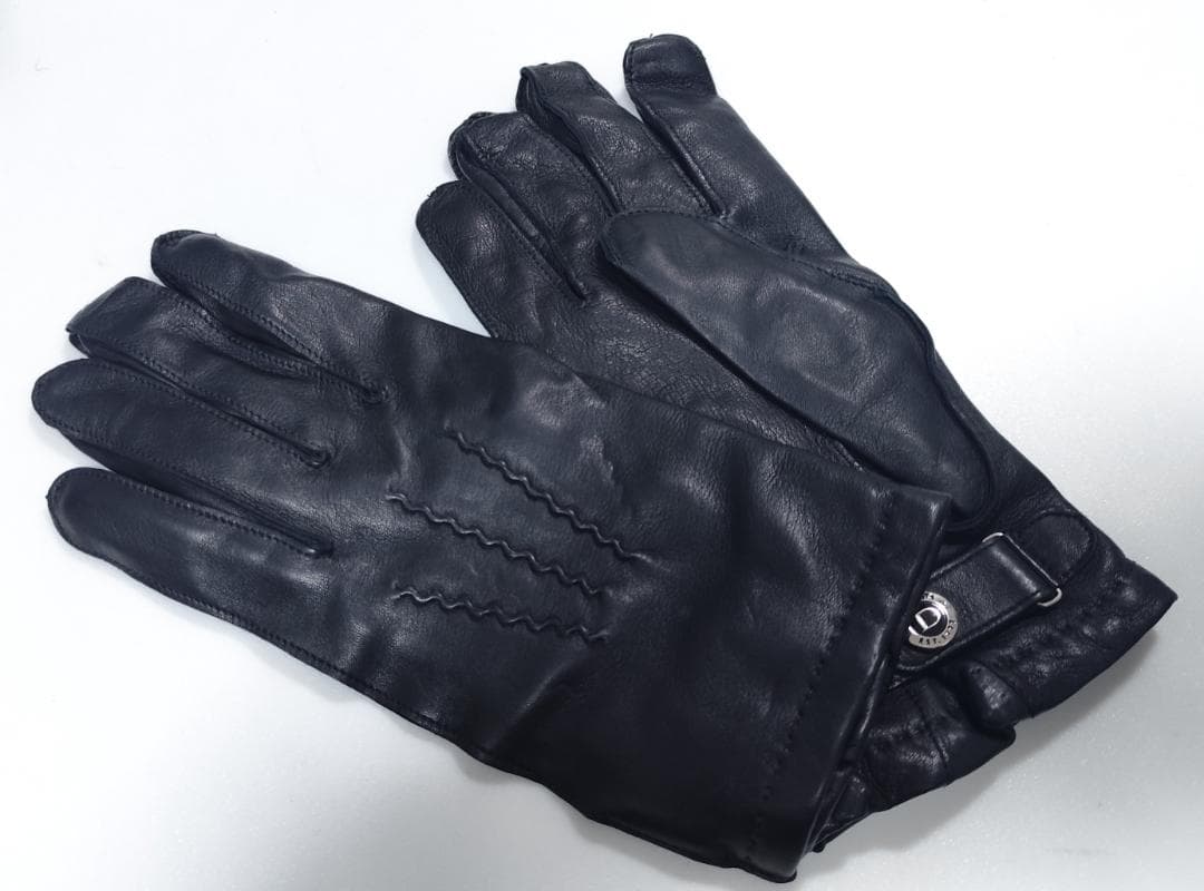 V新品 DENTS デンツ 紳士 レザーグローブ サイズ9 羊革カシミヤ英国製