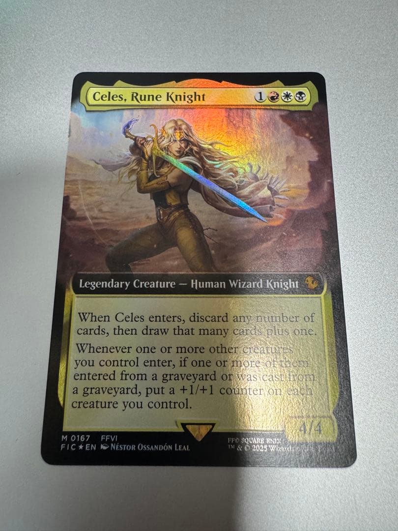 MTG ルーンナイト、セリス FOIL 拡張アート 英語