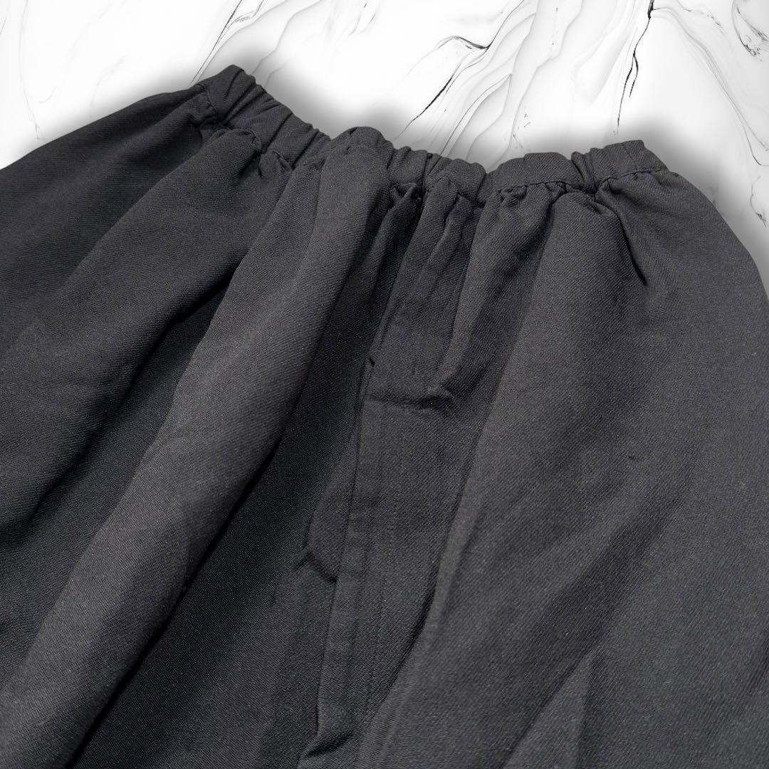 《12AW》COMME des GARCONS ポリ縮 ボリュームスカート 黒