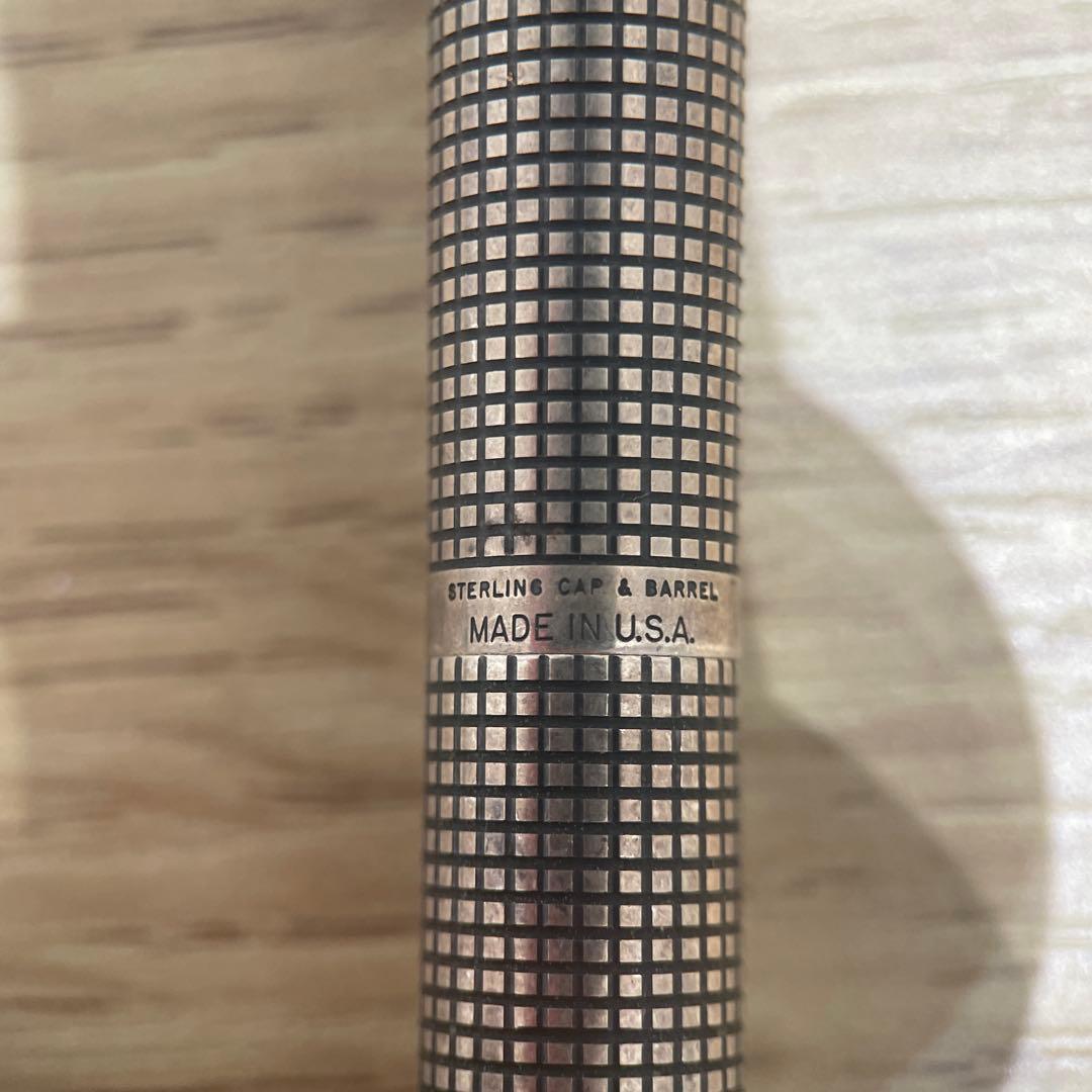 Parker 万年筆 グレー チェック柄