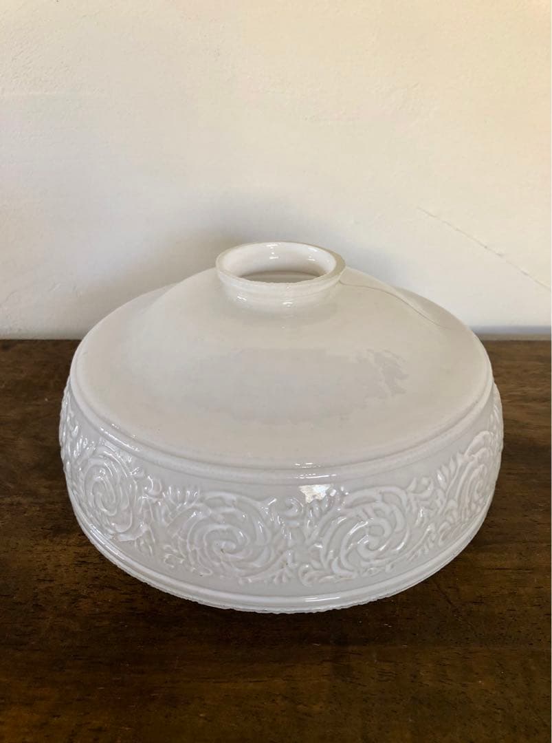 ヴィンテージ ランプシェード ミルクガラス 電傘 電笠