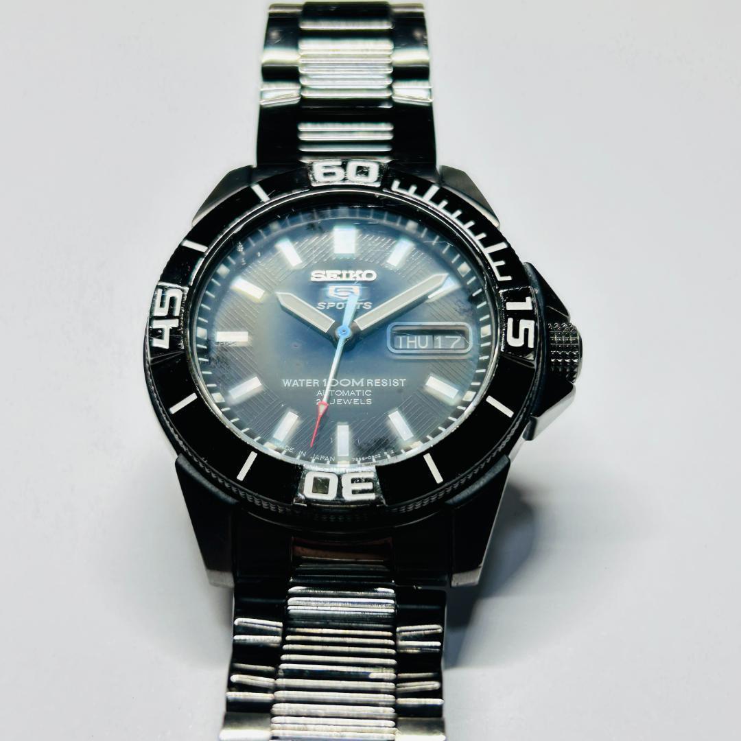 稼働 セイコー ファイブ スポーツ SEIKO 5 デイト ダイバーズウォッチ