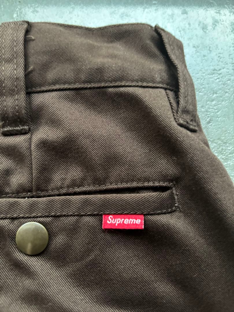 Supreme シュプリーム チノパン　ワークパンツ　ブラウン　サイズ32 良品
