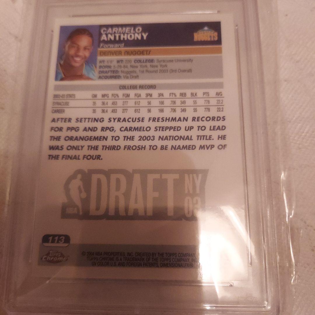 カーメロアンソニー、カーメロ・アンソニー、NBA、トレカ、バスケ、引退