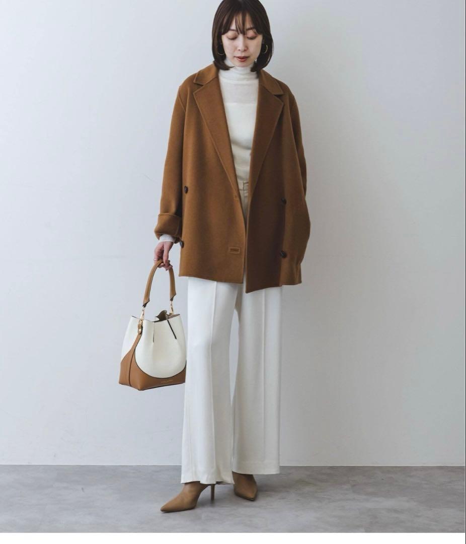 ◆タグ付き新品◆Noble Super160sチェスターミドルコート