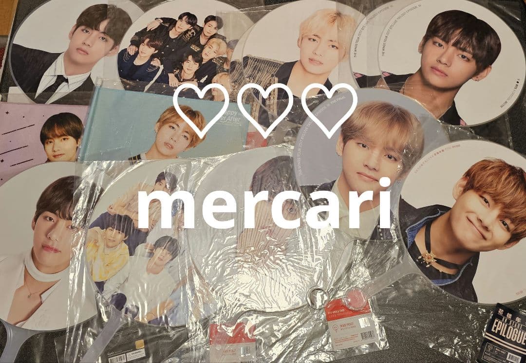 BTS バンタン テヒョン V うちわ イメージピケット フラッグ