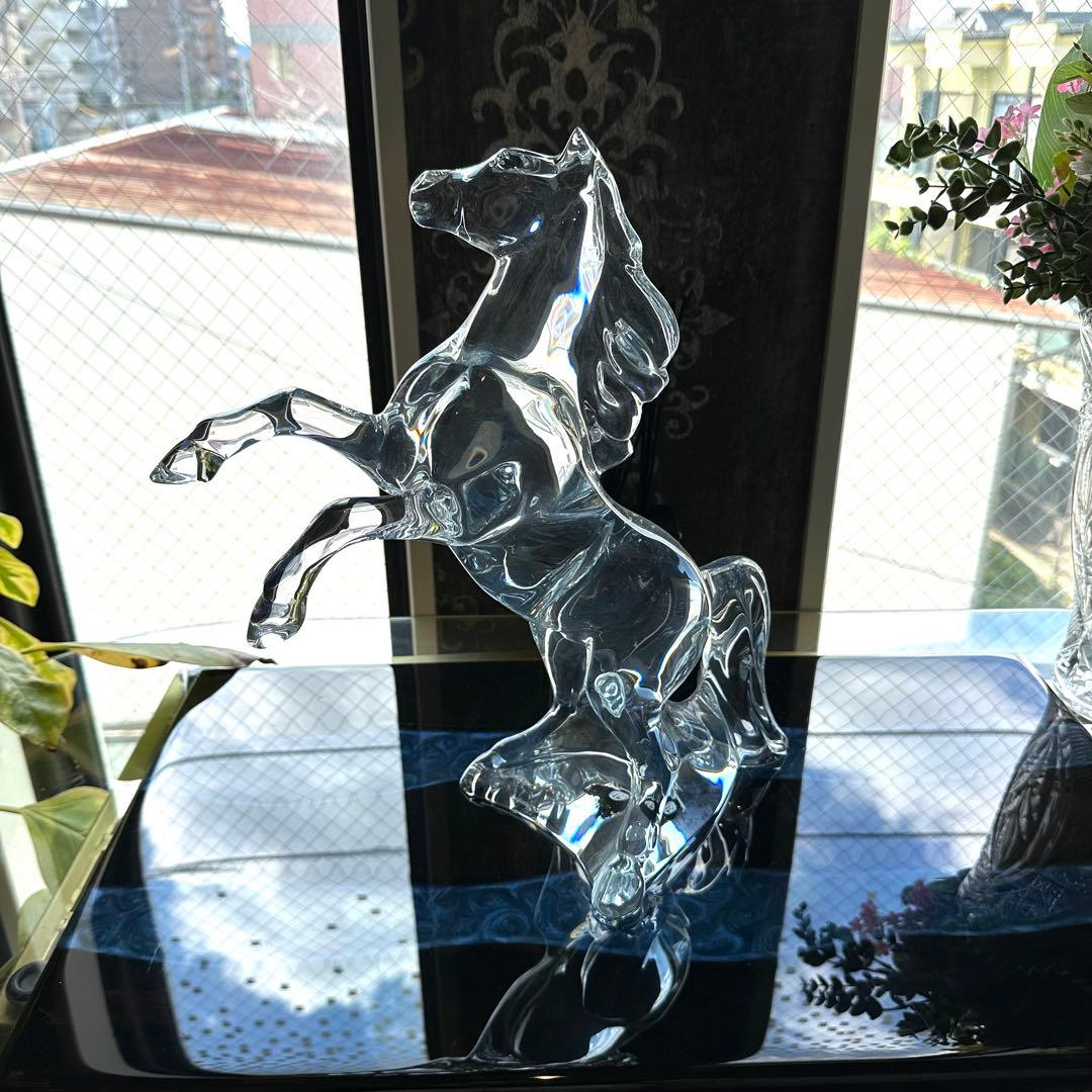 【ほぼ新品】Baccarat バカラ 馬 マレンゴ クリア 37cm 箱入