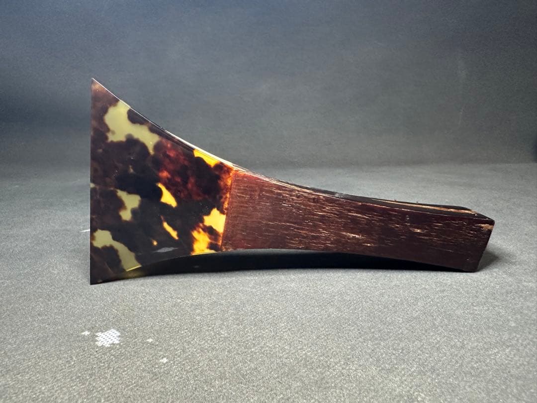 三味線　鼈甲撥　天然素材　バチ　和楽器 民謡　アンティーク　細密細工