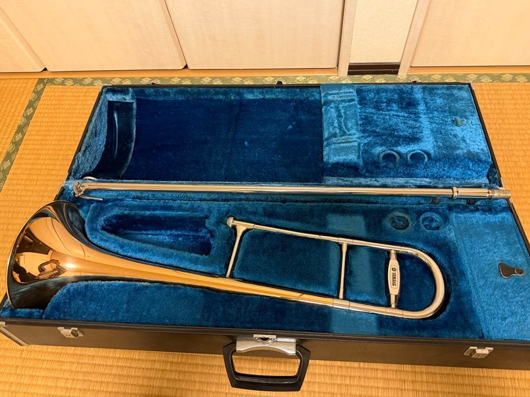 【中古美品】ヤマハ トロンボーン YSL-641 赤ベル 本体 ケース付き