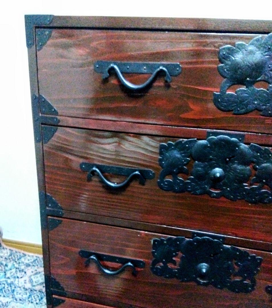 【アンティーク】仙台箪笥　時代箪笥　ローチェスト　洋服タンス