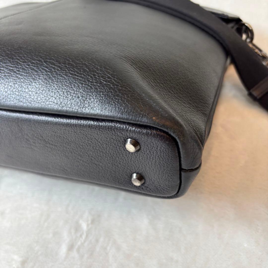 極美品✨バーバリーブラックレーベル BURBERRY レザー ビジネスバッグ