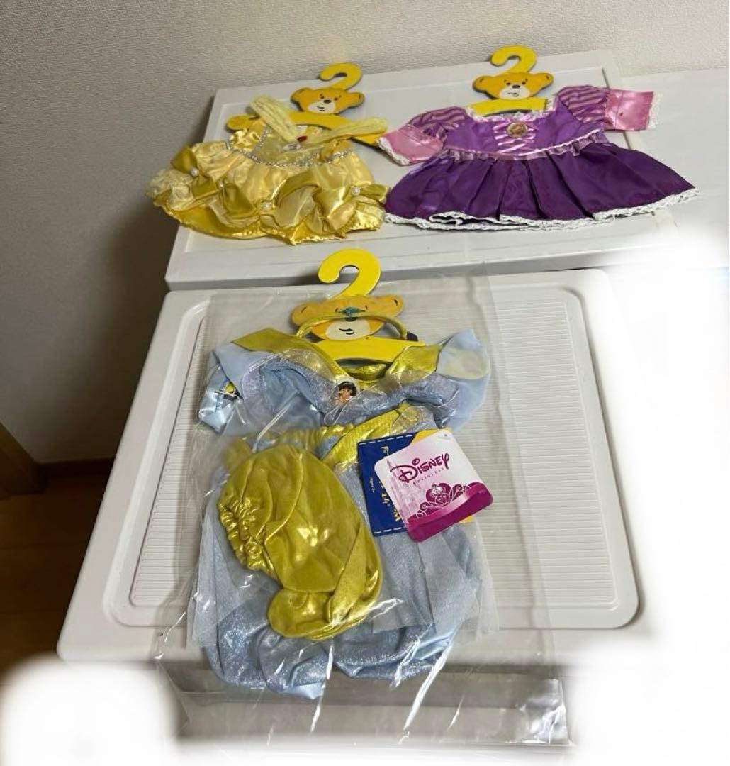 ラプンツェル、ベル、ジャスミンコスチューム　ビルドアベアシェリーメイ ダッフィー