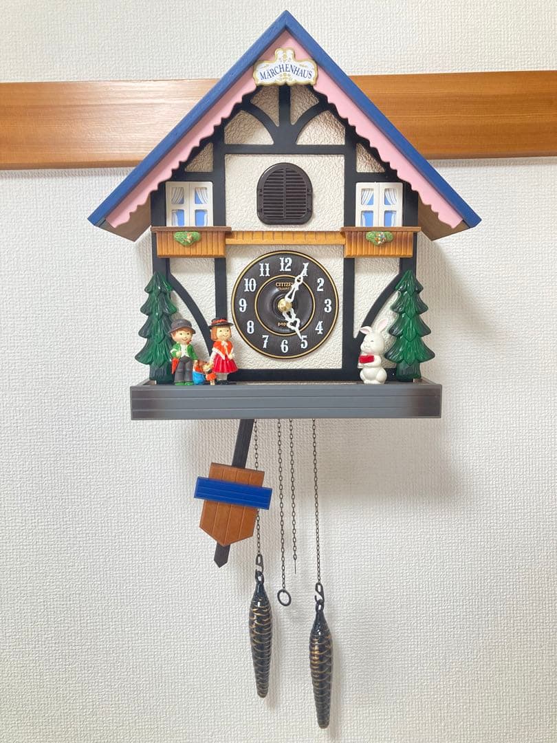 ☆美品 CITIZEN シチズン メルヘンハウス 鳩時計 POPPO 壁掛け時計