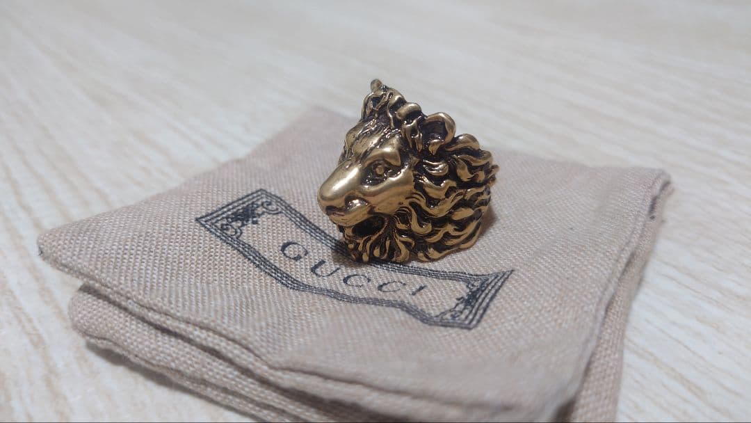 GUCCI ライオンヘッドリング　23号　Hase