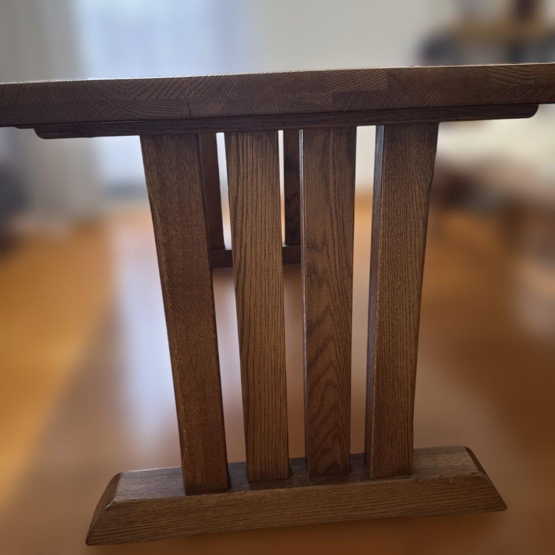 ダイニングテーブル　オーク無垢　一枚板