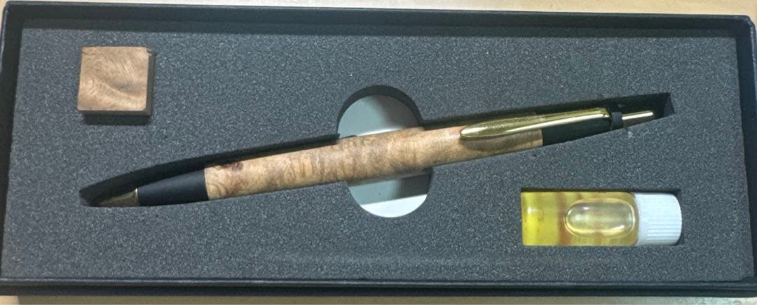 野原工芸 旧型　シャープペンシル　マーブルウッド