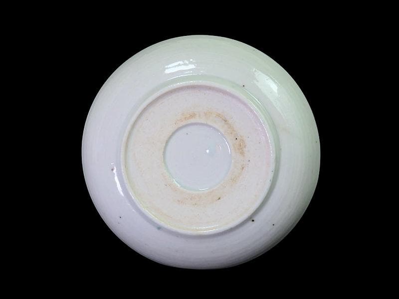 古伊万里　色絵　波千鳥に貝の図　手塩皿　F281AS-DCi