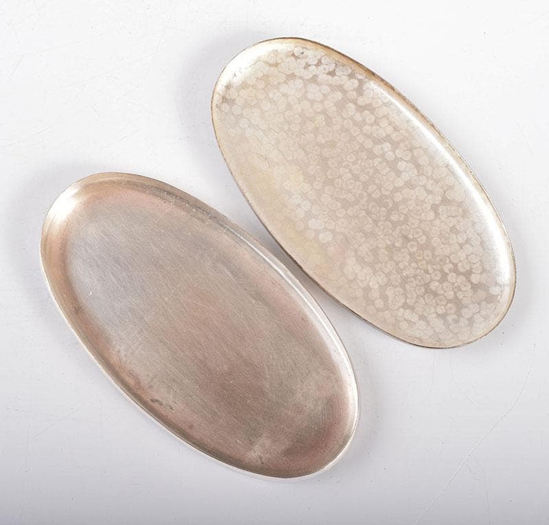 純銀　鎚目　楊枝入　小物入　約40g　C　R4124