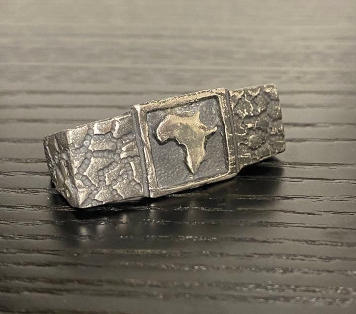 ビンテージ ダブルリング 指輪　レゲエ　アフリカ　ラスタ　ボブマーリー