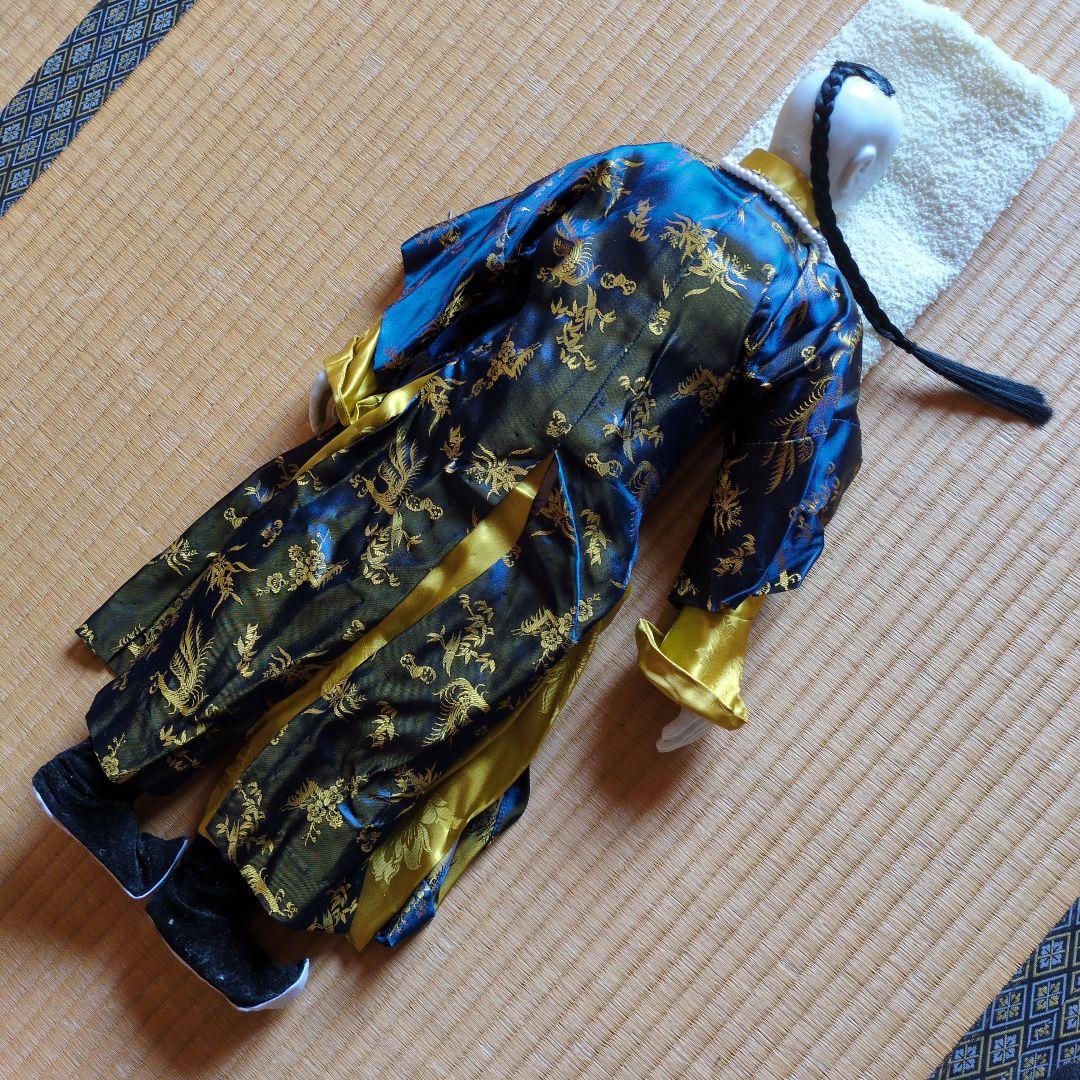 ✴アンティーク 「中国ペア人形」✴頭と手足は陶製・清朝時代の服装と髪型です✴