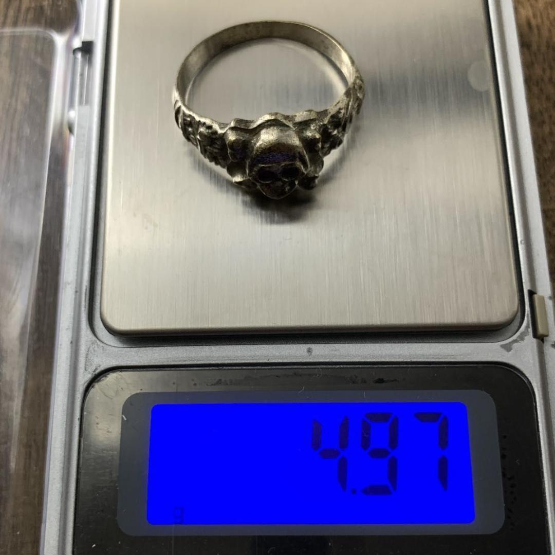 ドイツ国防軍陸軍スカルボーンズ ヴィンテージ シルバーソルジャーリング24号 1