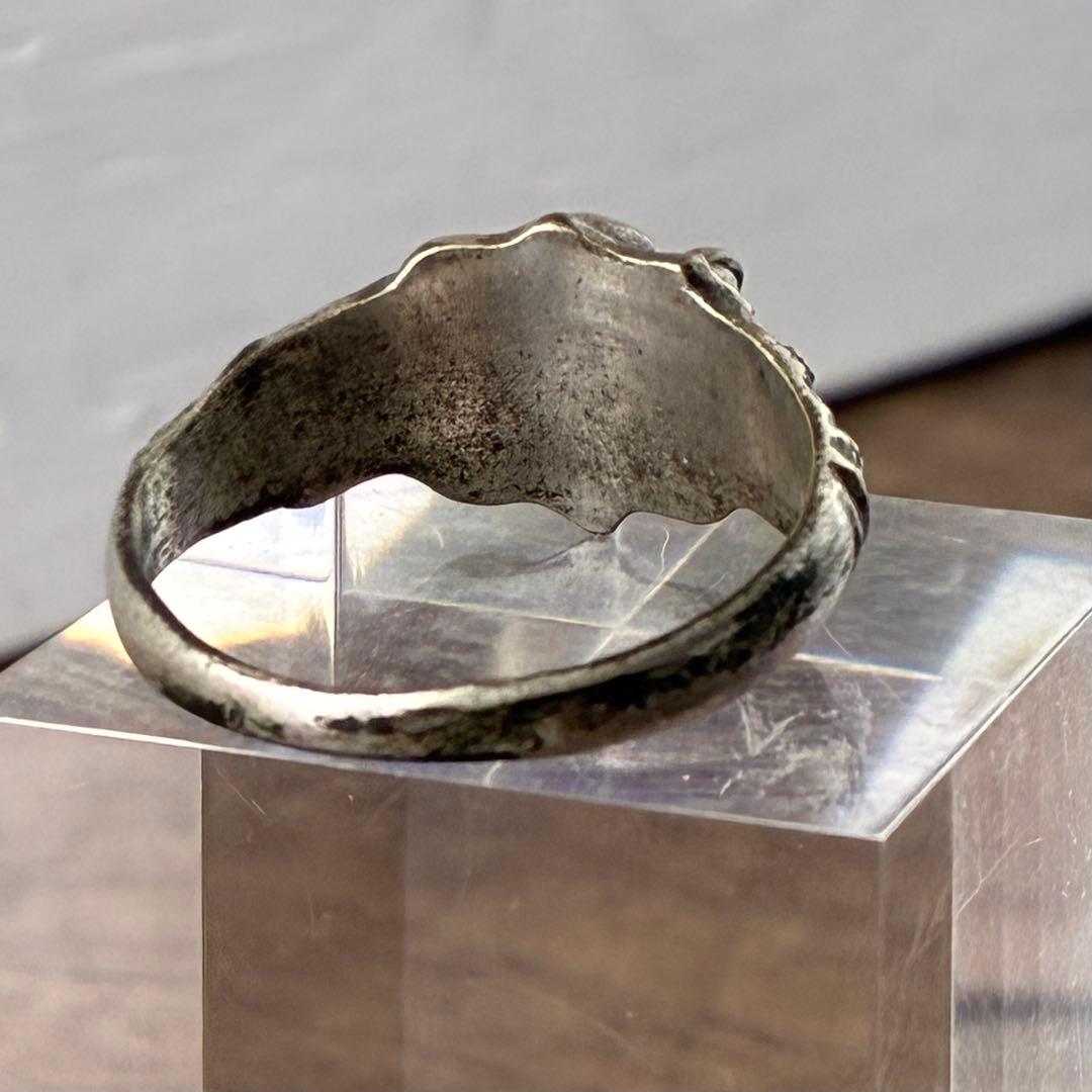 ドイツ国防軍陸軍スカルボーンズ ヴィンテージ シルバーソルジャーリング24号 1