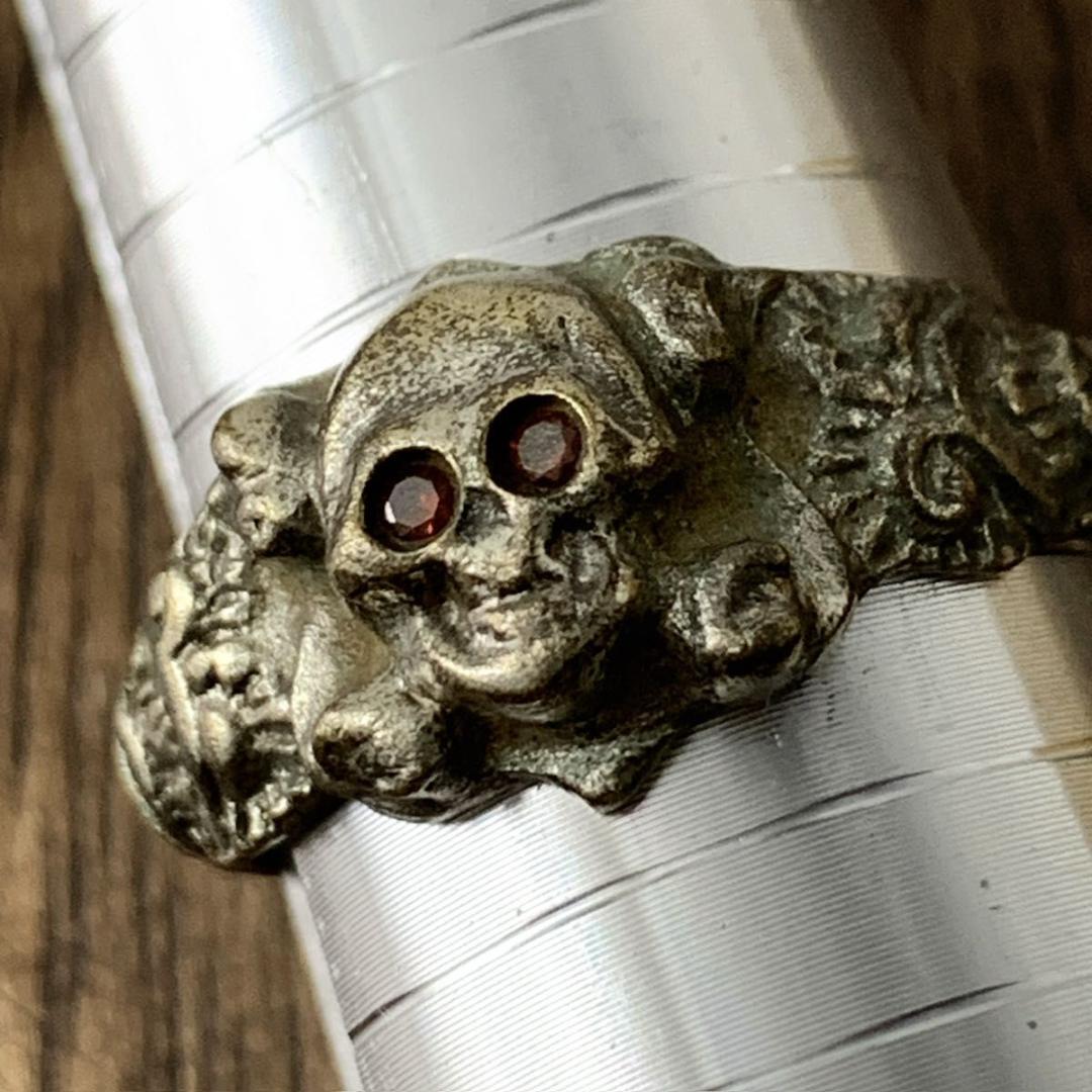 ドイツ国防軍陸軍スカルボーンズ ヴィンテージ シルバーソルジャーリング24号 1