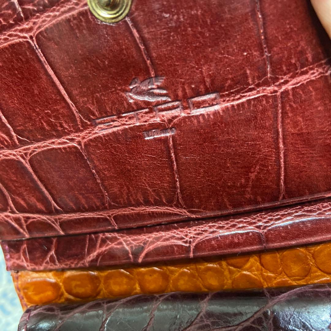 超美品　希少ETRO エトロ ペイズリー柄　三つ折り財布